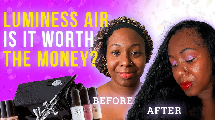 Beauty Review: Luminess Airbrush Makeup Foundation Vs. Traditional Makeup -  Lauryncakes