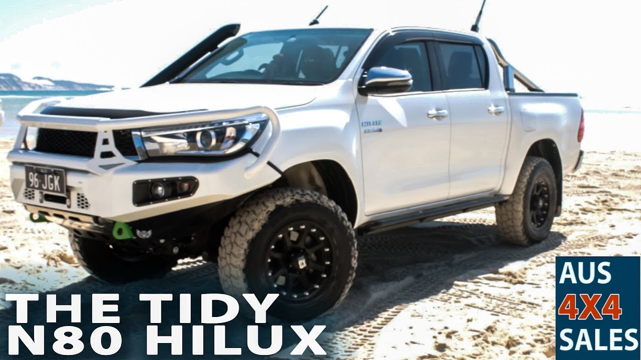 The Tidy N80 Hilux Phat bars sliders And Snorkel Fox suspension 3