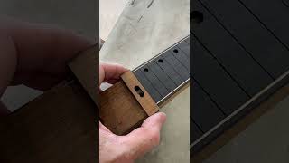 Roasted Maple Detail On The Fretboard Cap.