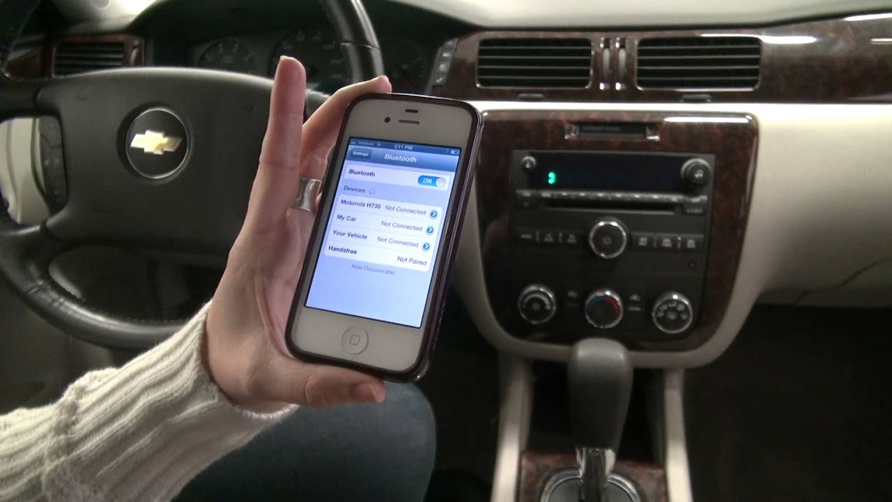 Connecting A Iphone To A Chevy Impalas Bluetooth Pairing Walk Through