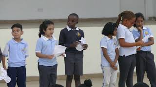 Year 3 west singing during their assembly..