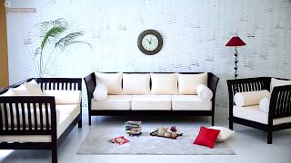 Sofa Set Online - Wooden Raiden Sofa Set @ Wooden Street Sofa Set Online Shopping India @ Wooden Street. Wooden Raiden ...