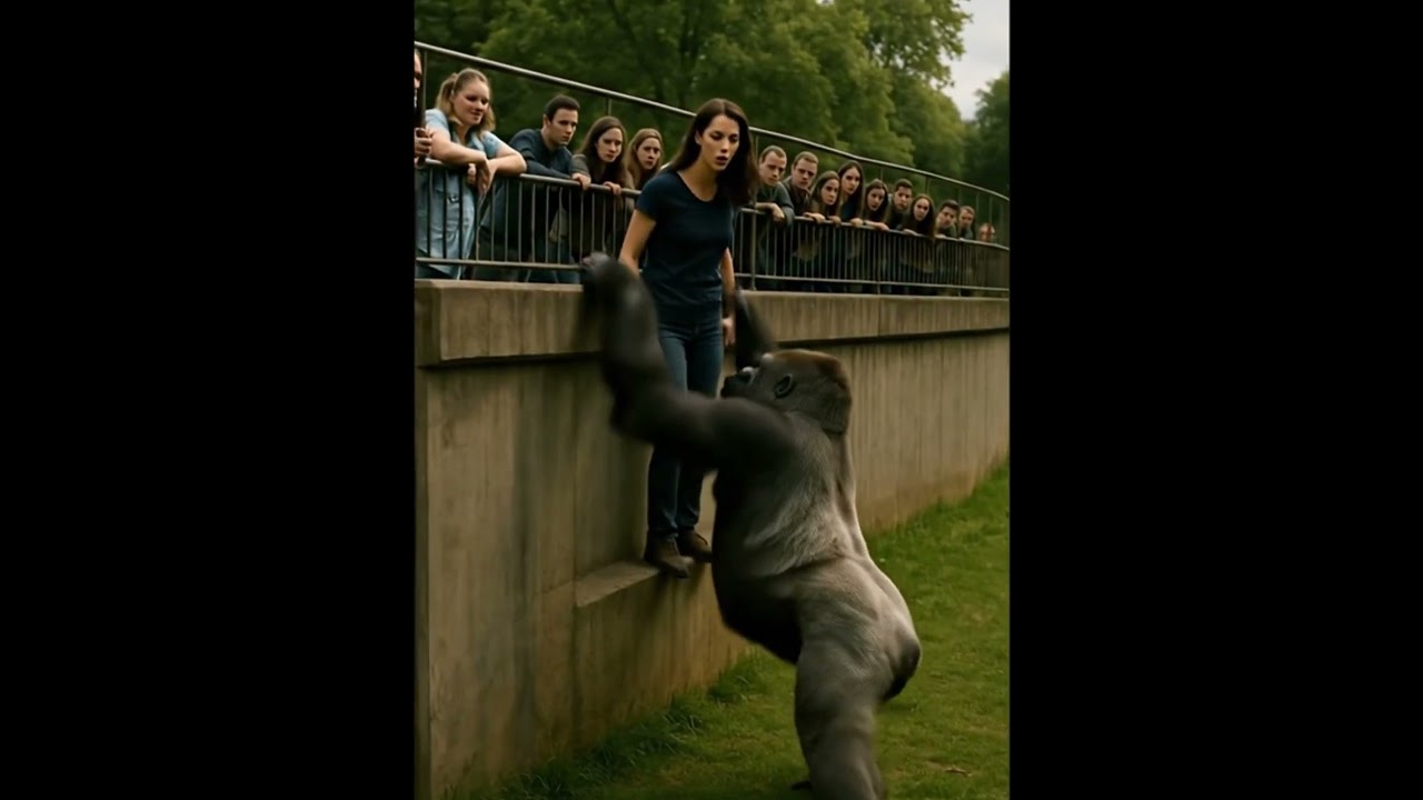 Is the gorilla Saves female from Tiger Pit? 