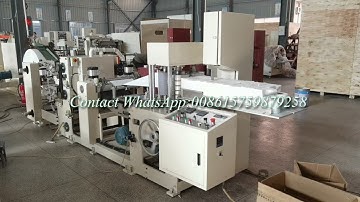 2 color flexo printing napkin tissue folding machine