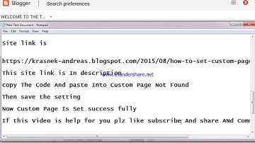 how to set Custom page not found Blogger | Blogger SEO   Custom page Not found