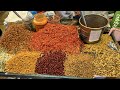 Massive chana mixture making local village market  indian street food