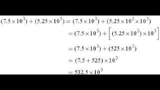 Scientific Notation Add & Subtract