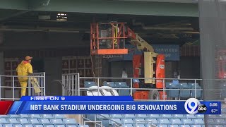 NBT Bank Stadium undergoing major renovations during the off-season