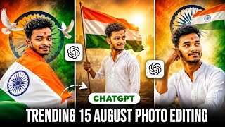 Trending Photo Editing 15 August In Chat gpt || independence Day photo editing || screenshot 4