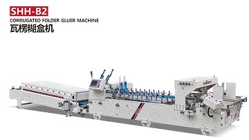 GAOTIAN SHH-B2 CORRUGATED FOLDER GLUER MACHINE!