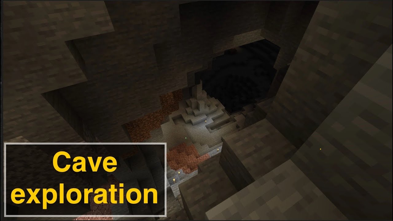 Going caving (Minecraft) - YouTube