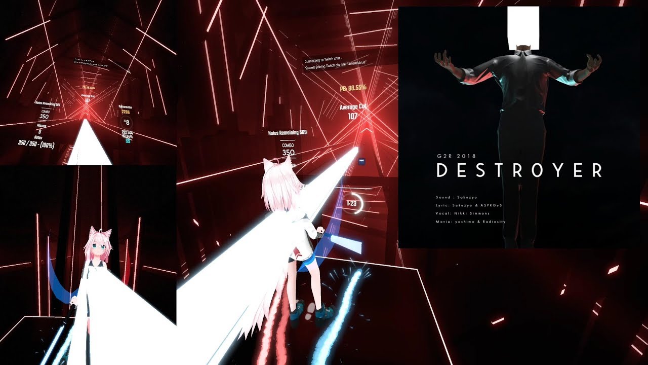 [Beat Saber] Sakuzyo - Destr0yer feat. Nikki Simmons Full Body Tracking