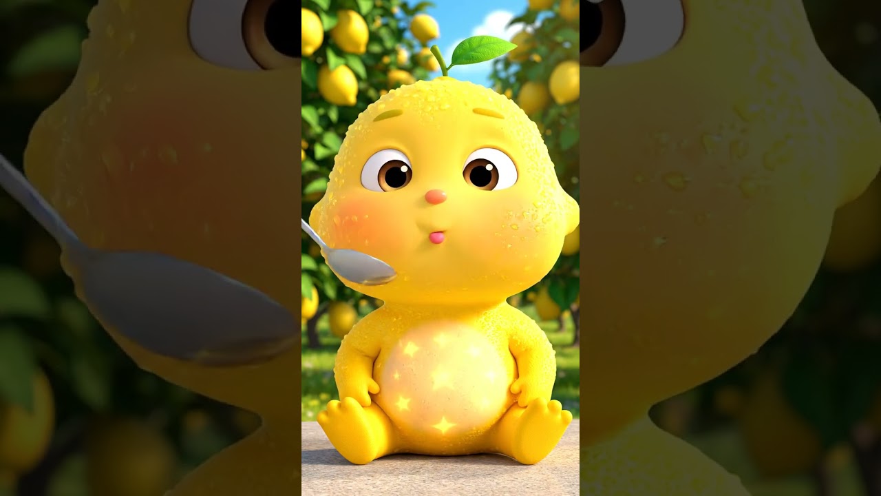 Lemon Baby Eating 🍋 Cute Fruit Animation Shorts | BabyFruit Land 