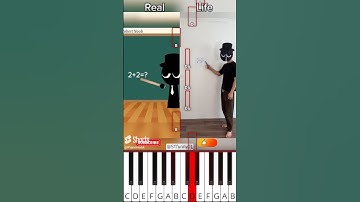 Math (Gray) | incredibox sprunki, video parody #sprunki (@STfunny01) - Octave Piano Tutorial