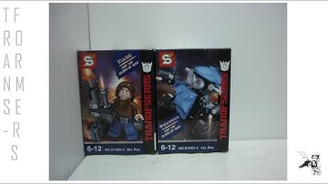 Sheng Yuan Lego Bootleg Transformers Cade and Sqweeks set SY662 review