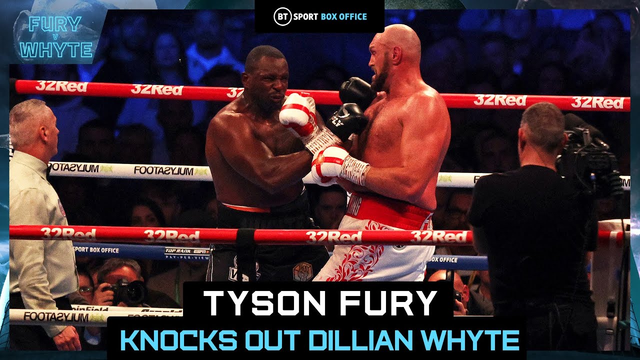 Tyson Fury knocks out Dillian Whyte with ferocious uppercut! Fury v