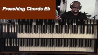 Preaching Chords In Eb Organ chords