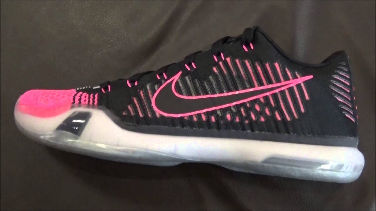 Nike Kobe 10 Elite Mambacurial Flyknit Low X Sneaker detailed