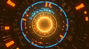 4K Abstract Sci-Fi Tunnel VJ Motion Background || Neon Light Tunnel Free VJ Loops || 4K VJ Loops