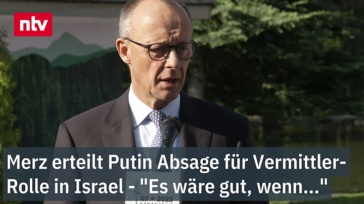 Merz erteilt Putin Absage für Vermittler-Rolle in Israel - "Es wäre gut, wenn..."