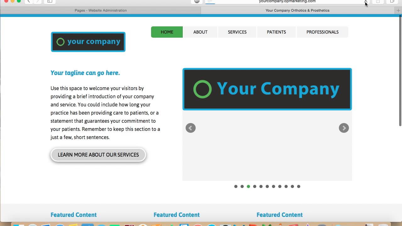 OP Solutions Website Demo - YouTube