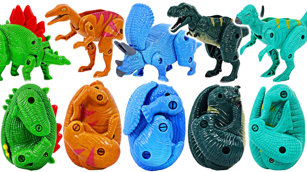 Juguetes Pack de 6 Dinosaurios Suaves con Accesorios I Oechsle
