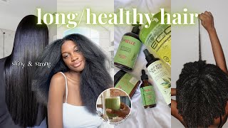 how to grow HEALTHY and LONG natural hair in 2024 | tips I LIVE by