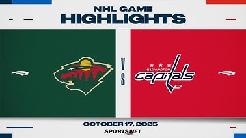 NHL Highlights | Wild vs. Capitals - October 17, 2025