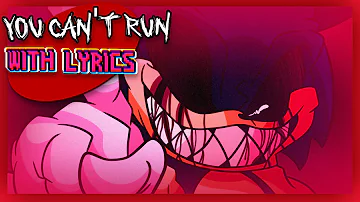 You Can't Run WITH LYRICS (Sonic.EXE Lyrical Cover) (Ft. @Spoogynova )