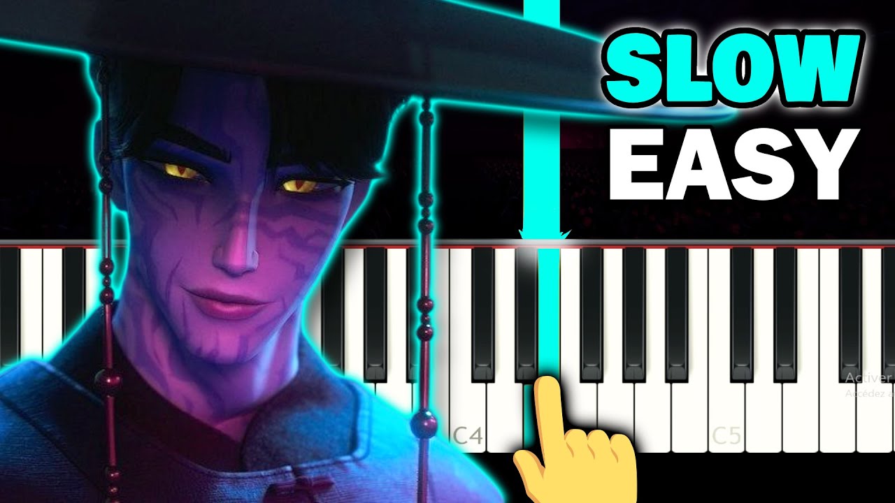 Your Idol – Saja Boys (K-Pop Demon Hunters) - SLOW EASY Piano tutorial