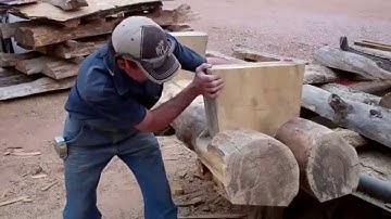 Make a Log Bench by Mitchell Dillman