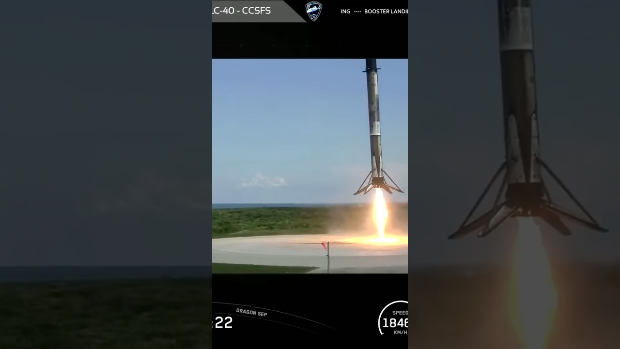 Falcon 9 First Stage Landing LZ-40, Cape Canaveral Space Force