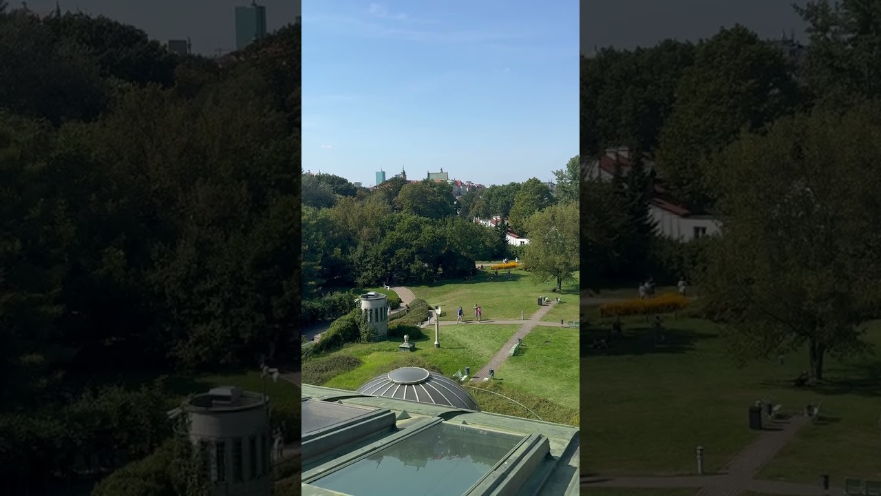 The roof garden of the University Library in Warsaw: one of the best parks in the world and Europe