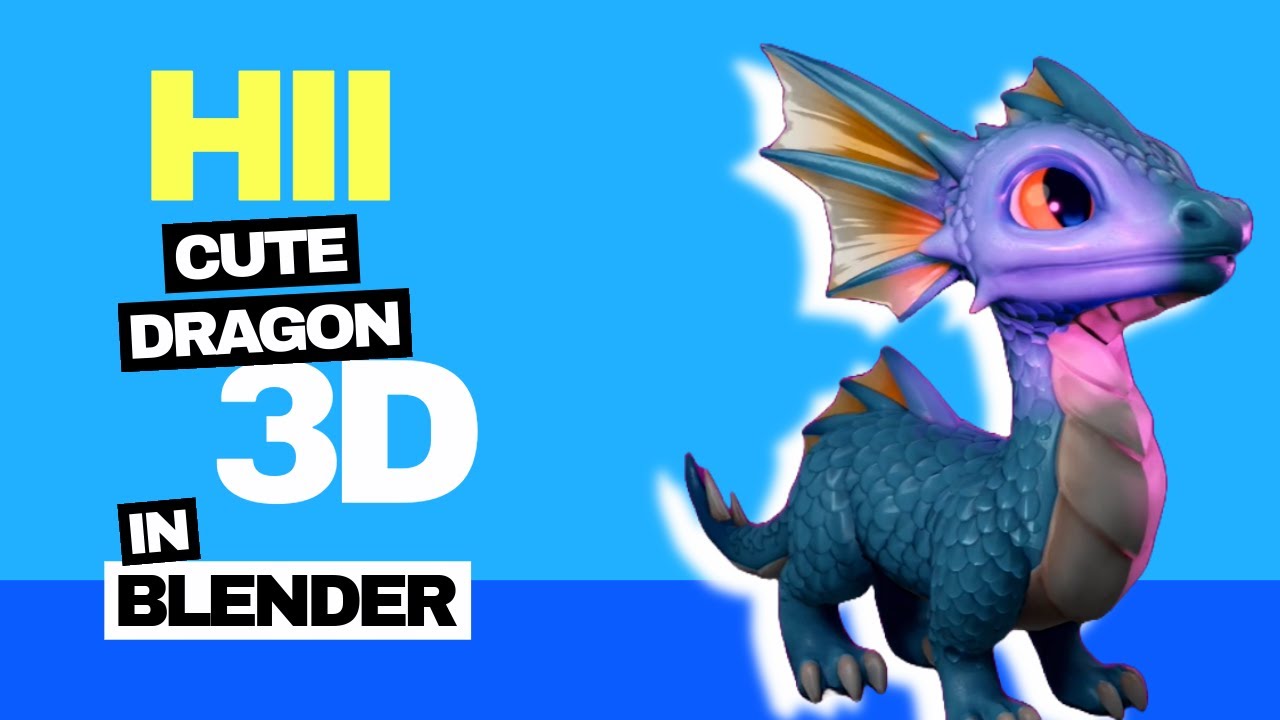 Animating a 3D Dragon Model in Blender - YouTube