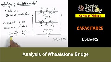 Class 12 Physics | Capacitance | #22 Analysis of Wheatstone Bridge | For JEE & NEET