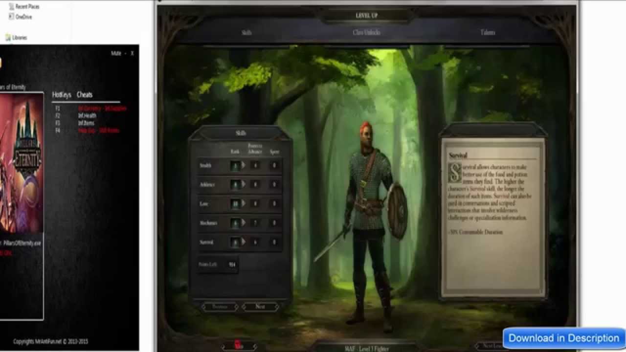 Pillars of Eternity Trainer [Infinite Health] [PROOF] YouTube