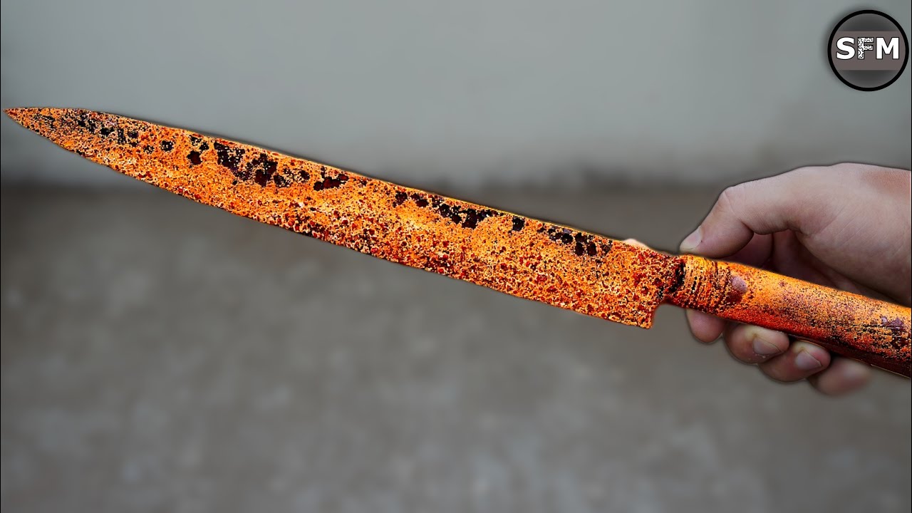 Restoration Rare Old Japanese Kitchen Knife - YouTube