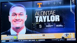 ALONTAE TAYLOR TO THE SAINTS AT #49!!! (Fan Reaction)