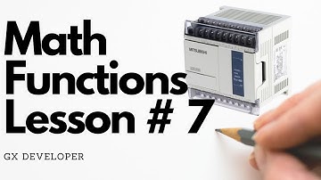lesson #7 How to use Math functions in Mitsubishi PLC Gx developer