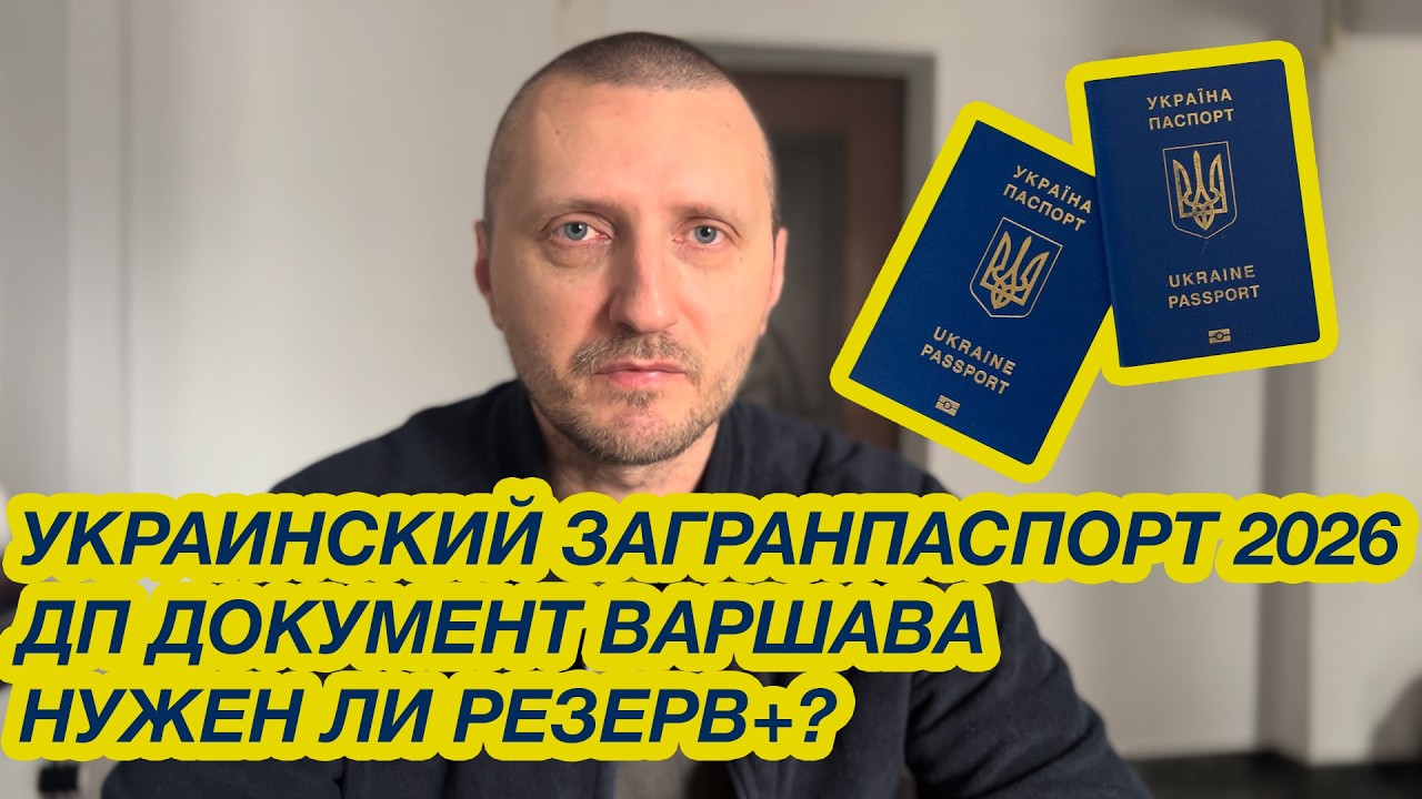 Украинский загранпаспорт в Польше 2026 | ДП Документ Варшава | Нужен ли Резерв+ | Цена и сроки