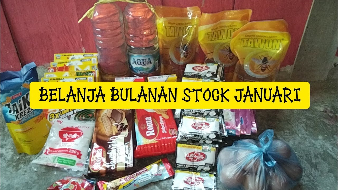 Belanja bulanan di pertengahan bulan Januari || Belanja Kebutuhan yg sudah habis saja