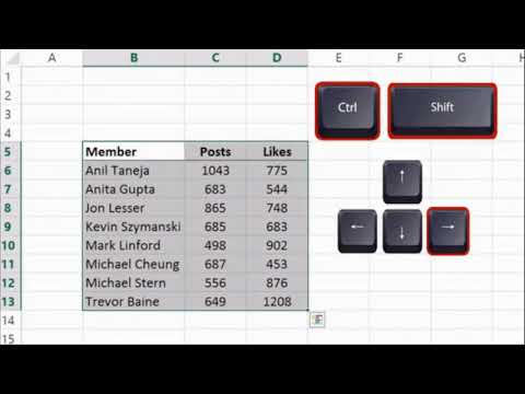 basic Excel tricks