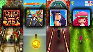 Temple Run 2 Jungle Fall Vs Bus Rush Vs Agent Dash Vs berry rush - Endless Run Game Play screenshot 5