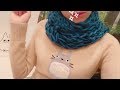 簡単!!指で編むマフラー☆ダイソー(100均)の極太毛糸で☆