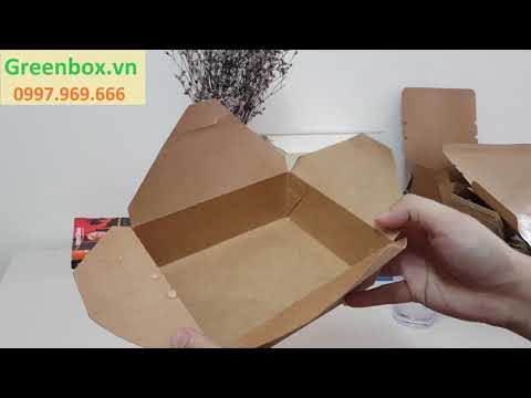 2500đ/hộp - Hộp giấy đựng thức ăn, Hộp giấy đựng thực phẩm– đảm bảo tiêu chuẩn vệ sinh