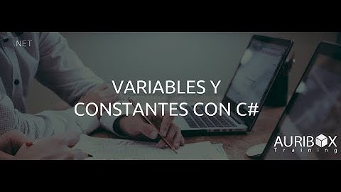 Variables y constantes con C#