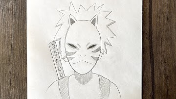 how to draw Kakashi Anbu || easy drawing ideas for beginners || anime drawing step by step