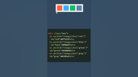 Change Body Color With Color Box Using HTML CSS JavaScript