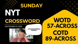 NYT Crossword | September 13, 2026