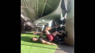 Supine Wall March